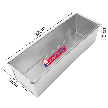 Aluminum Pan for Slice Cake – 32 x 10 x 9 cm – Professional Quality by Caparroz